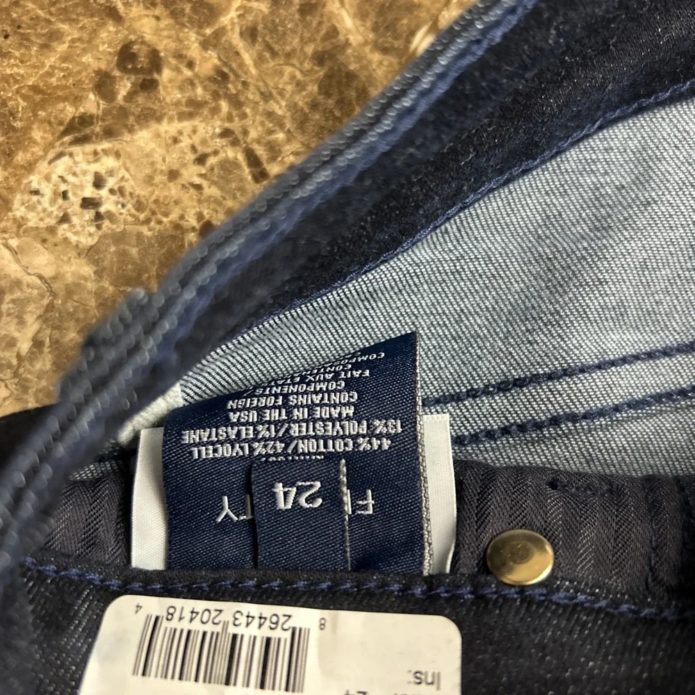 Fidelity Lily High Boot Jeans 24x32 Blue Denim - Picture 7 of 11